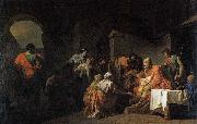 unknow artist Belisarius Receiving Hospitality from a Peasant Who Had Served under Him Sweden oil painting artist